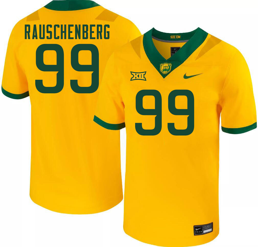 Men-Youth #99 Noah Rauschenberg Baylor Bears 2023 College Football Jerseys Stitched-Gold